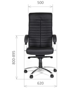 Офисное кресло CHAIRMAN 480 Экокожа премиум черная в Тамбове - предосмотр 1